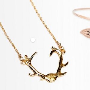 For Love and Lemons Original Gold Antler Necklace